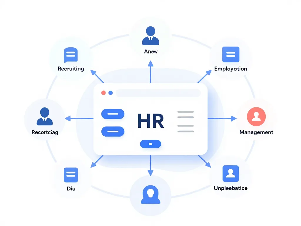 Diagramme concept portail HR4YOU processus RH simplifiés