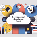 développement de solutions SaaS Roumane and Companies illustration cloud moderne