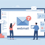 ia72 webmail illustration portail sécurisé professionnel