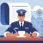 Lettre de motivation reserviste gendarmerie, illustration écriture et engagement citoyen