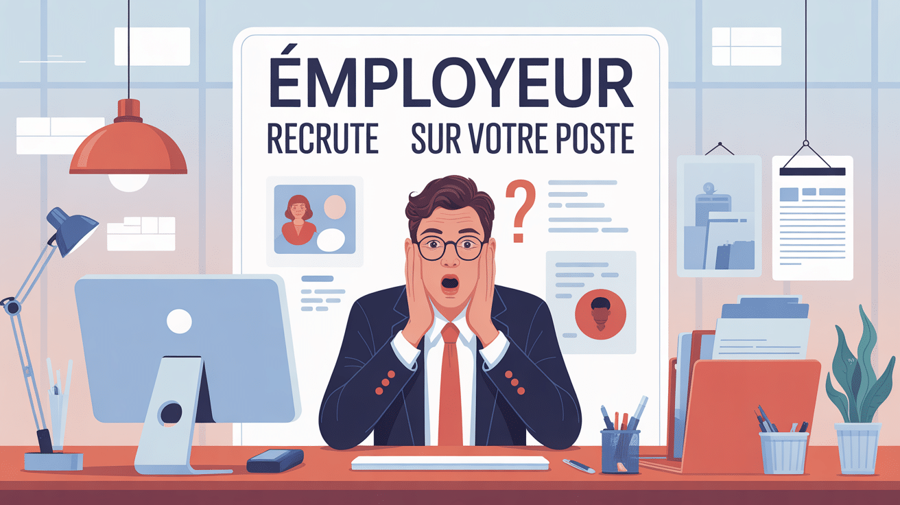 mon employeur recrute pour le poste que j'occupe salarié surpris annonce