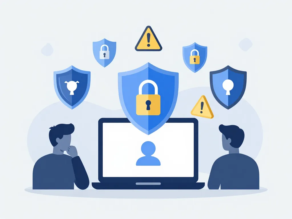 Sécurité muddyclay.com illustration editoriale