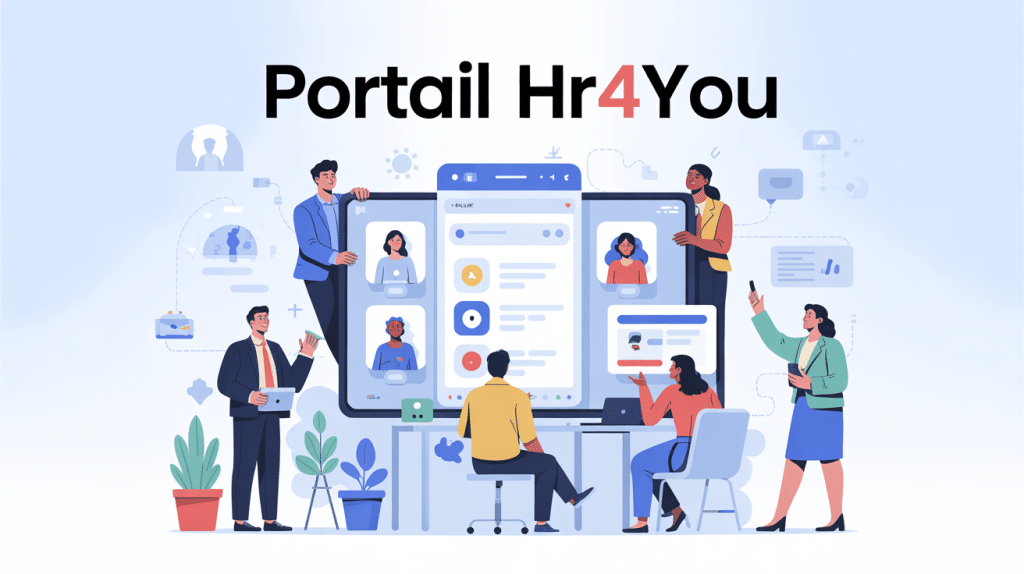 Illustration portail HR4YOU plateforme RH centralisation