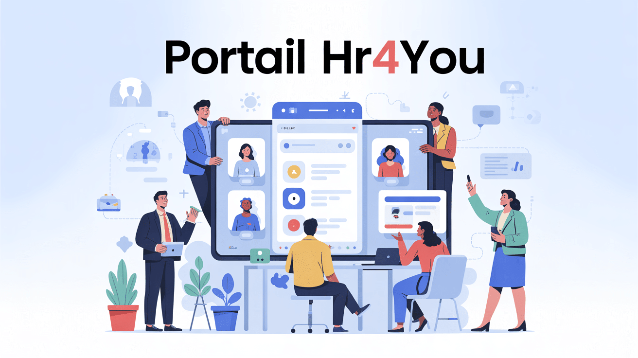 Illustration portail HR4YOU plateforme RH centralisation