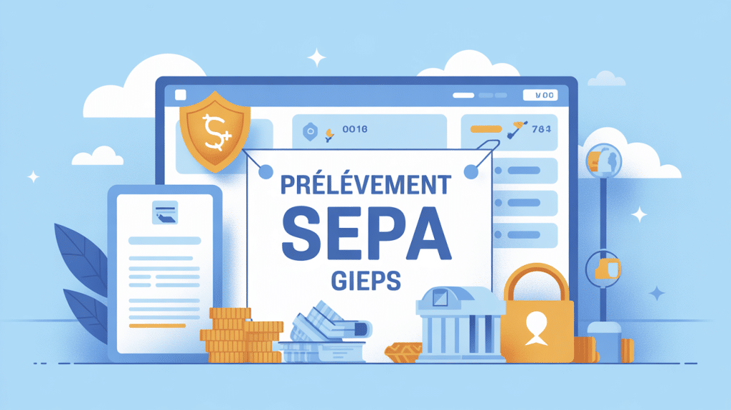 illustration gestion prelevement sepa gieps banque en ligne