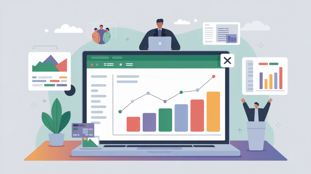 simulateur calcul révision de prix marché public excel sur ordinateur vectoriel