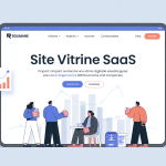 illustration site vitrine SaaS Roumane and Companies moderne