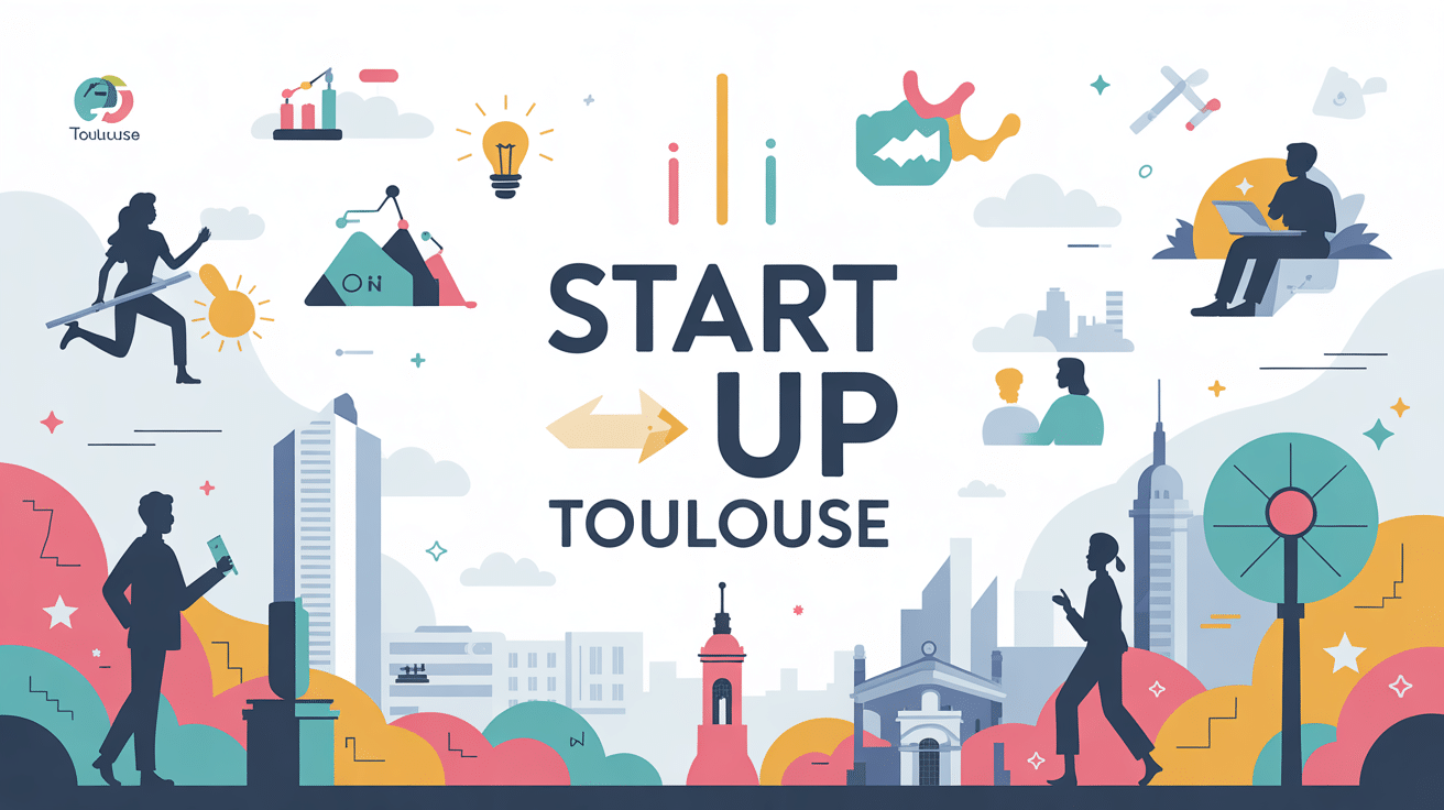 illustration dynamique start up toulouse ecosysteme