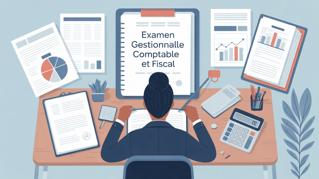 Sujet examen titre professionnel gestionnaire comptable et fiscal illustration organisation studieuse