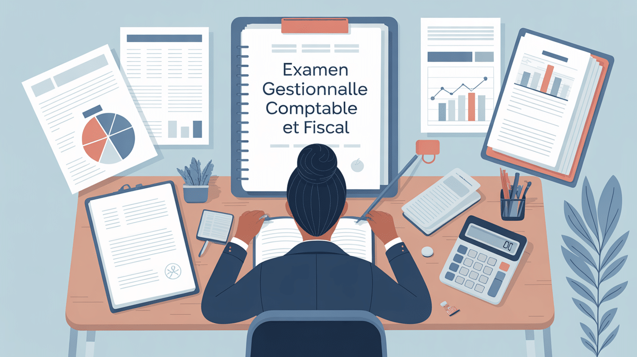 Sujet examen titre professionnel gestionnaire comptable et fiscal illustration organisation studieuse