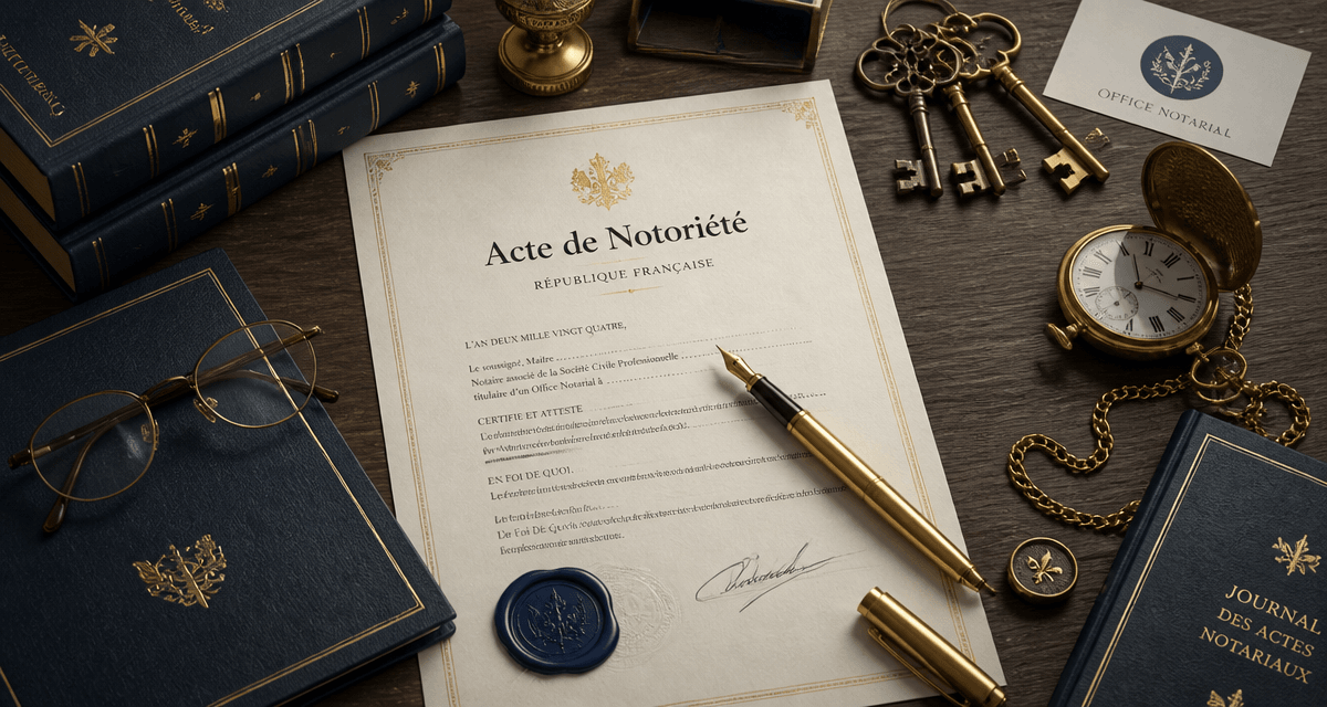 actes notaries pour succession sur bureau élégant
