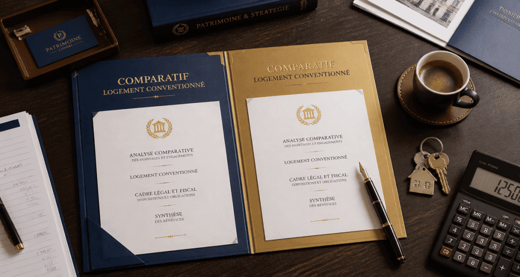 Comparatif logement conventionné ou non sur bureau