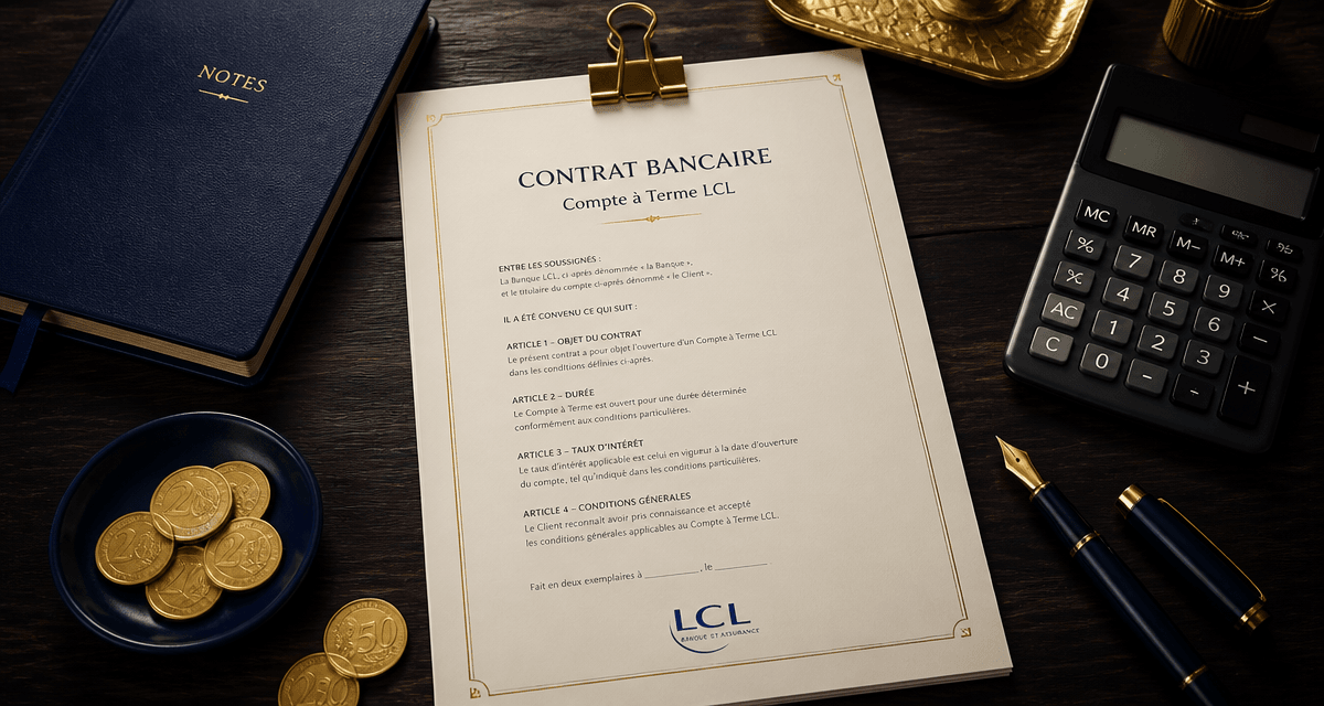 compte à terme lcl avis contrat banque