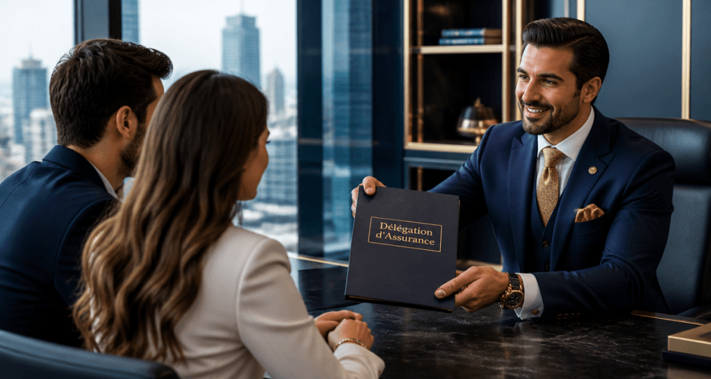 courtier assurance pret immobilier remet dossier delegation