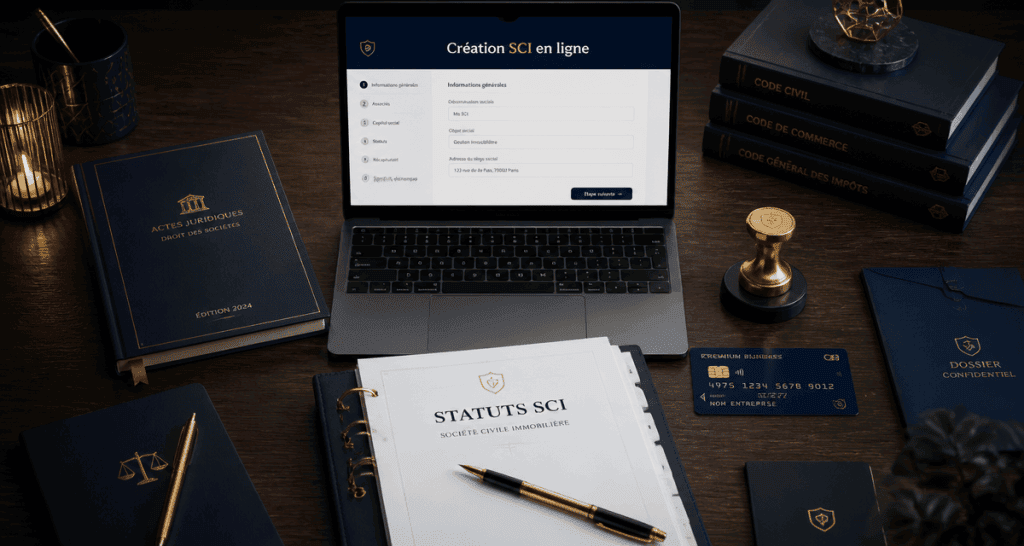 création sci en ligne documents et ordinateur