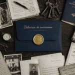 débarras succession table avec documents et objets
