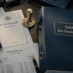 déblocage des fonds succession notaire, documents officiels sur table