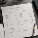 modele bilan sci gratuit imprimé sur bureau