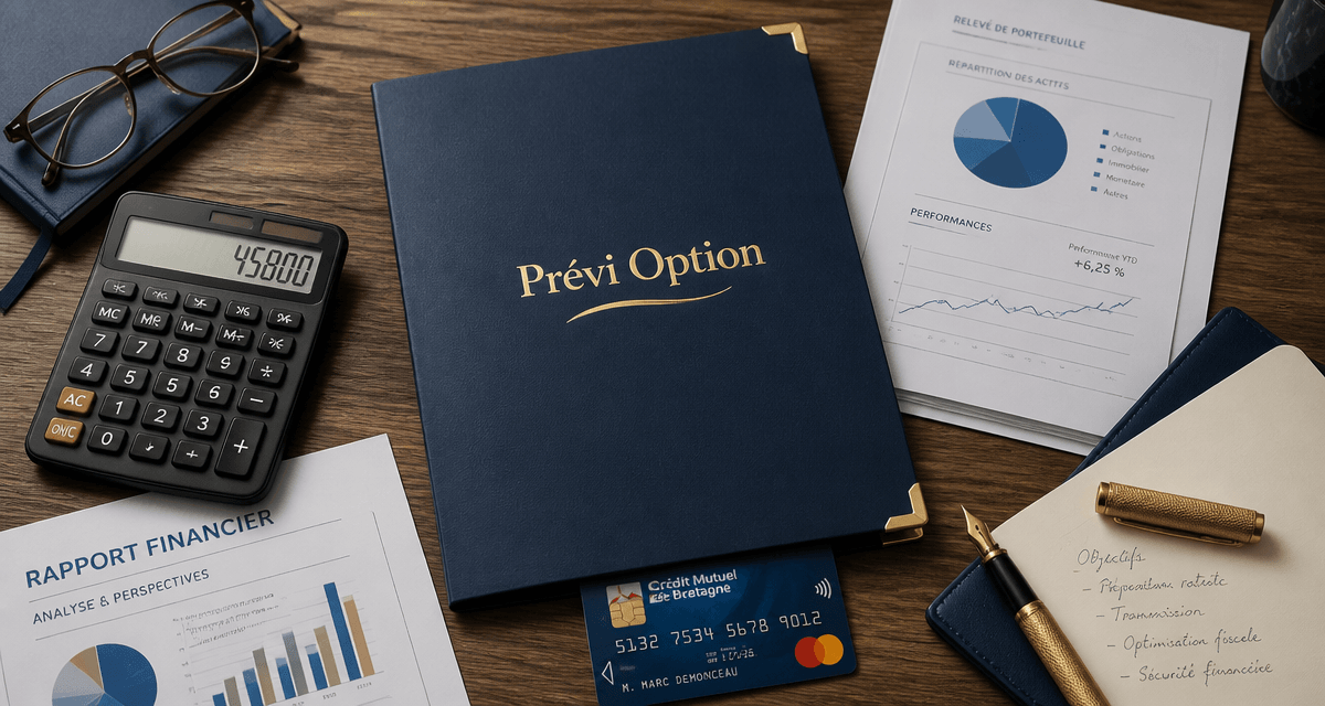 prévi option cmb avis dossier bleu et carte bancaire