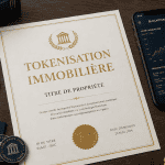 tokenisation immobilier titre propriété jetons smartphone
