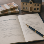 vente locative contrat et clés sur bureau