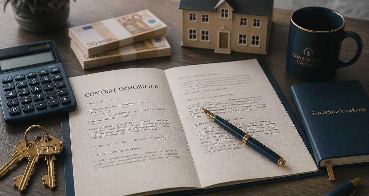 vente locative contrat et clés sur bureau