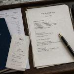 compte bancaire sci gratuit sur bureau avec documents et carte