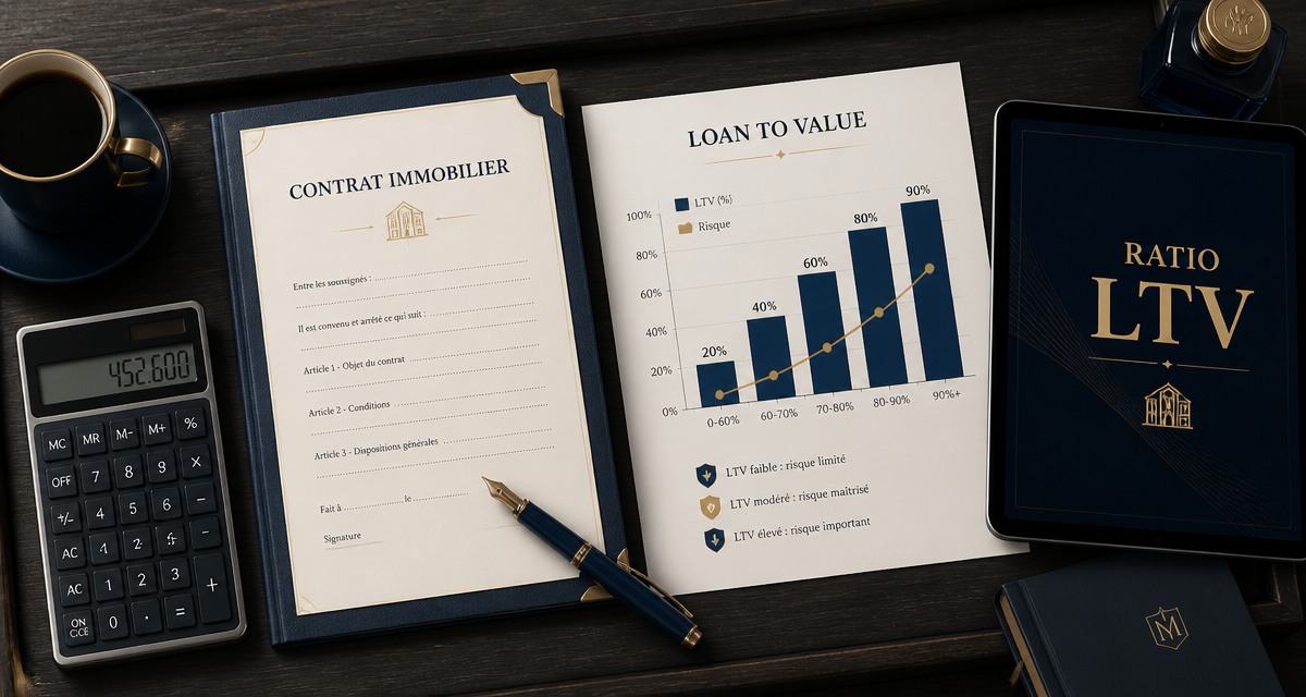 Loan to value définition, calcul sur bureau élégant