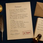 Succession sans enfant avec testament : document et legs pour héritage