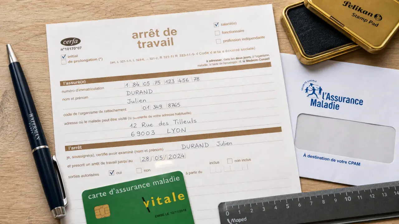 Arrêt de travail mal rempli par le médecin : erreurs CPAM à corriger