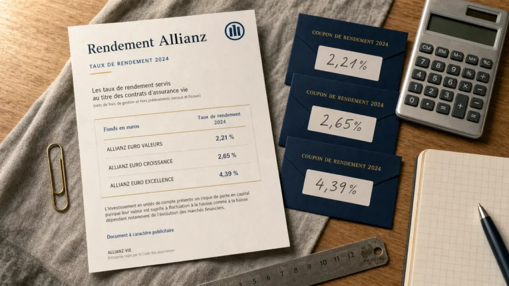 Assurance vie Allianz rendement 2,21% jusqu’à 4,39%