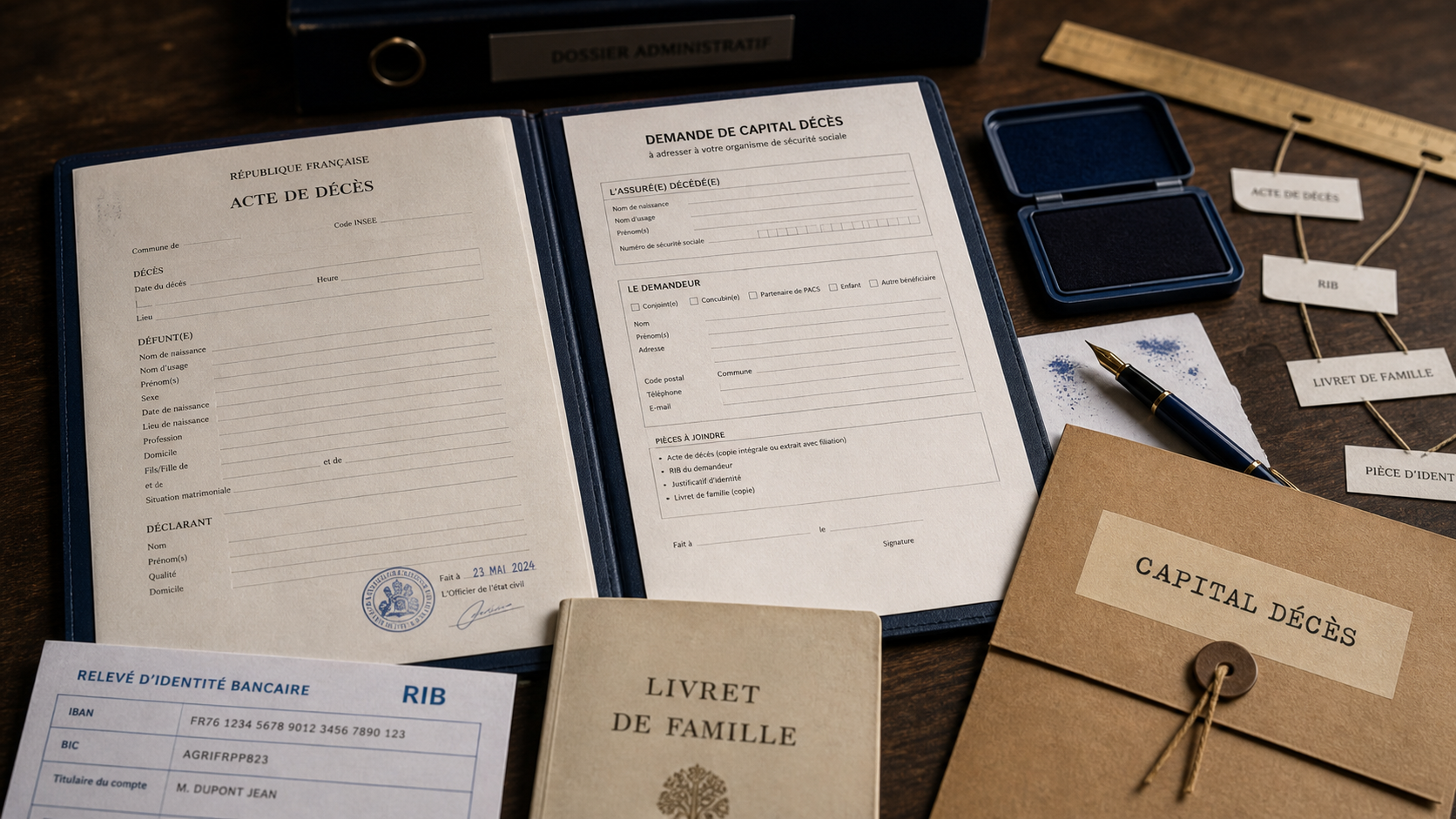 Capital décès ancien combattant d’Algérie : dossier administratif ayants droit
