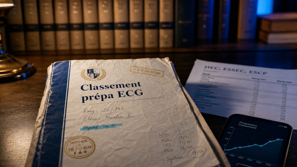 Classement prepa ecg : dossier, notes et tableau HEC ESSEC ESCP