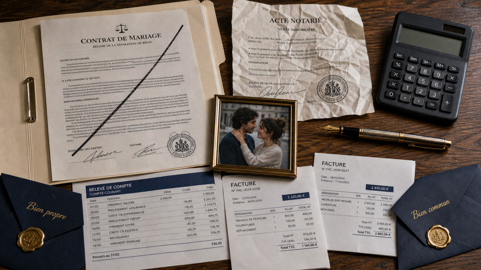 Conséquences d’un divorce sans contrat de mariage : biens communs, dettes et preuves