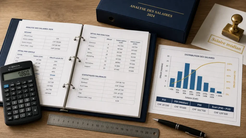 Expert comptable salaire suisse : salaire médian CHF