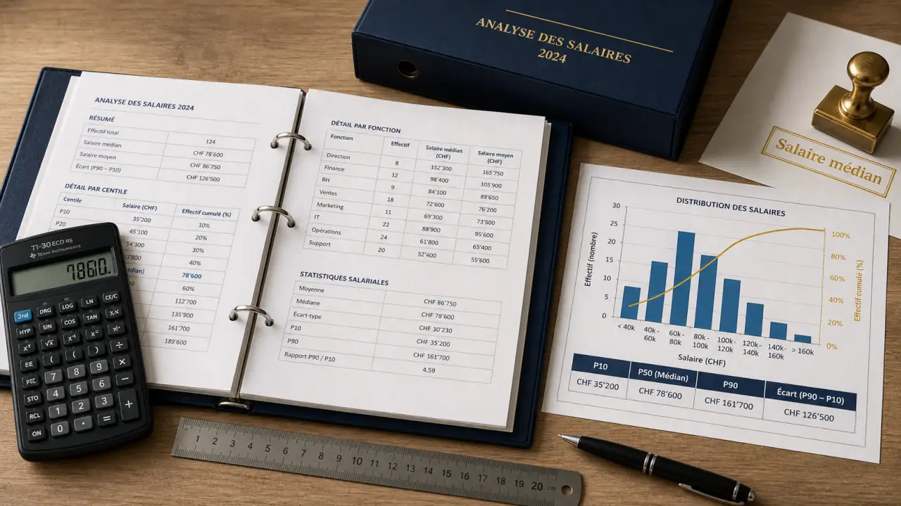 Expert comptable salaire suisse : salaire médian CHF