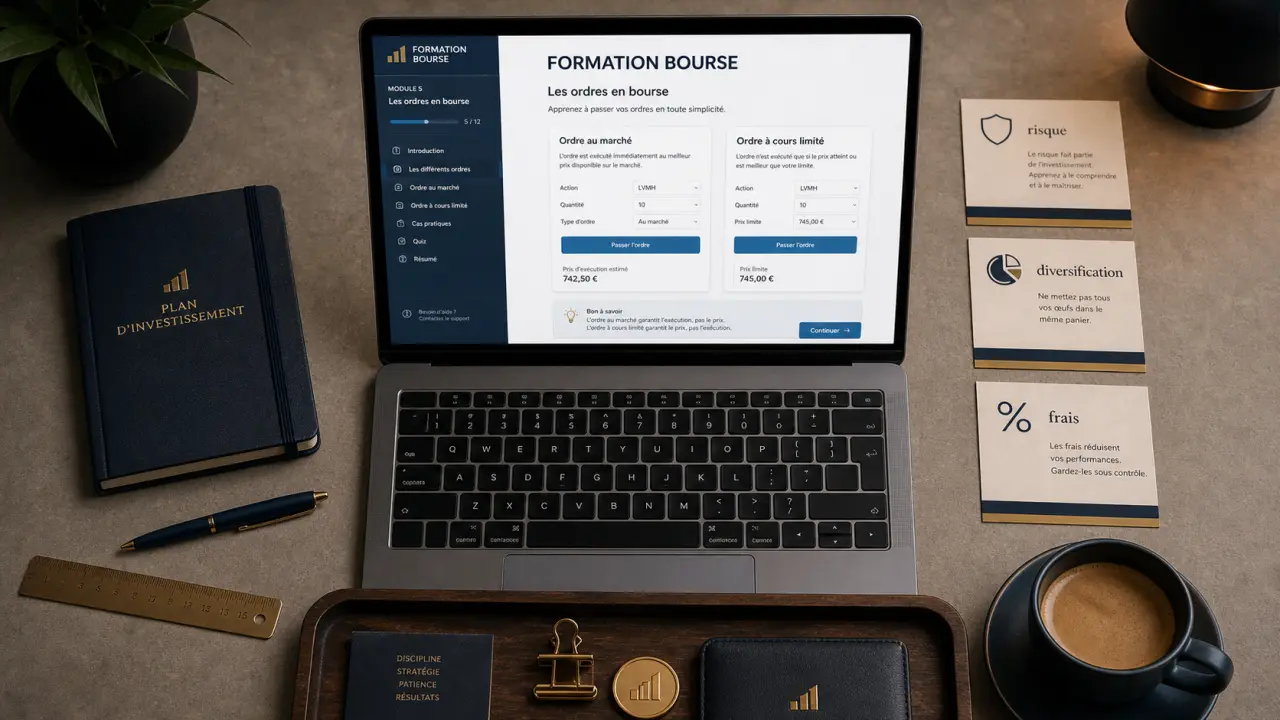 Formation bourse gratuite : apprendre à investir en bourse