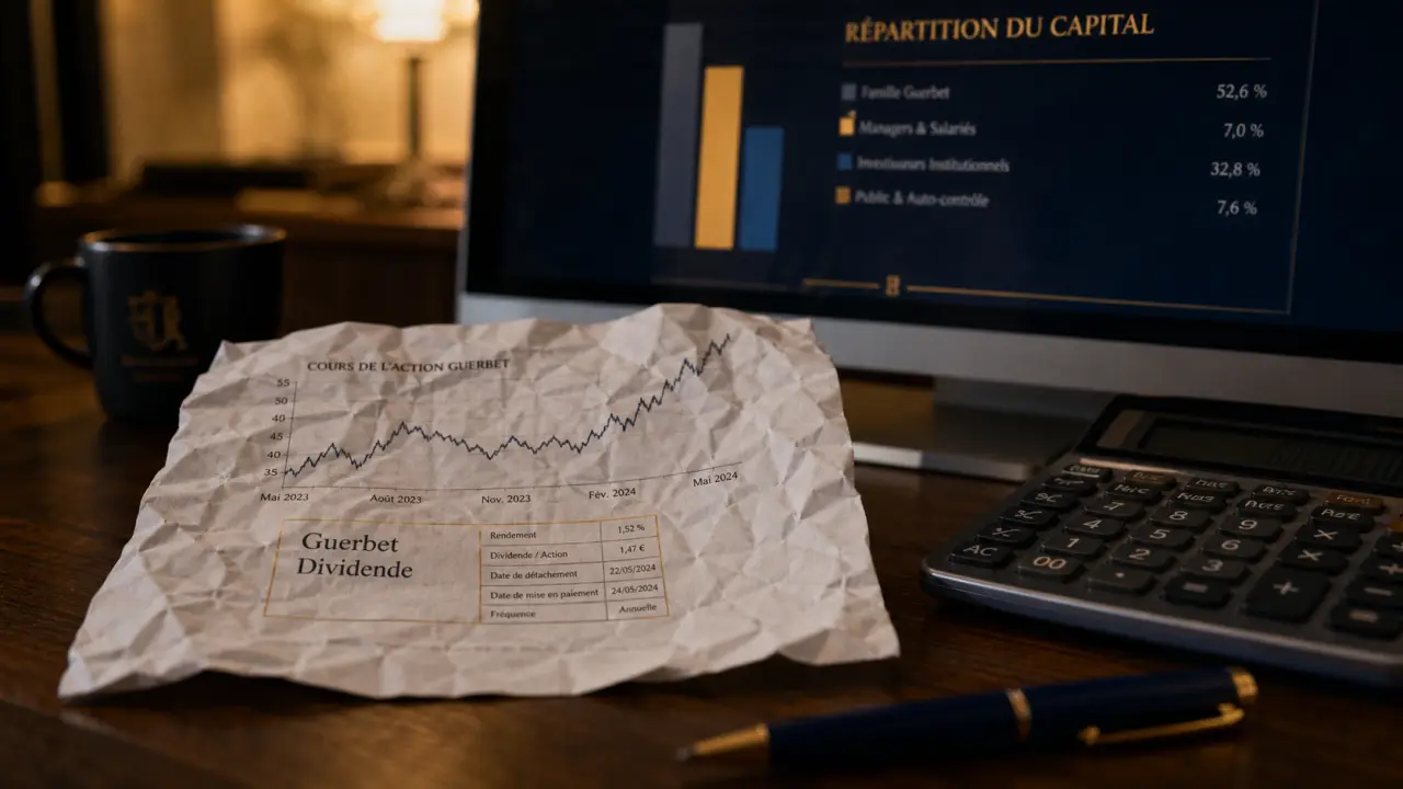 Guerbet bourse : analyse dividende et structure du capital
