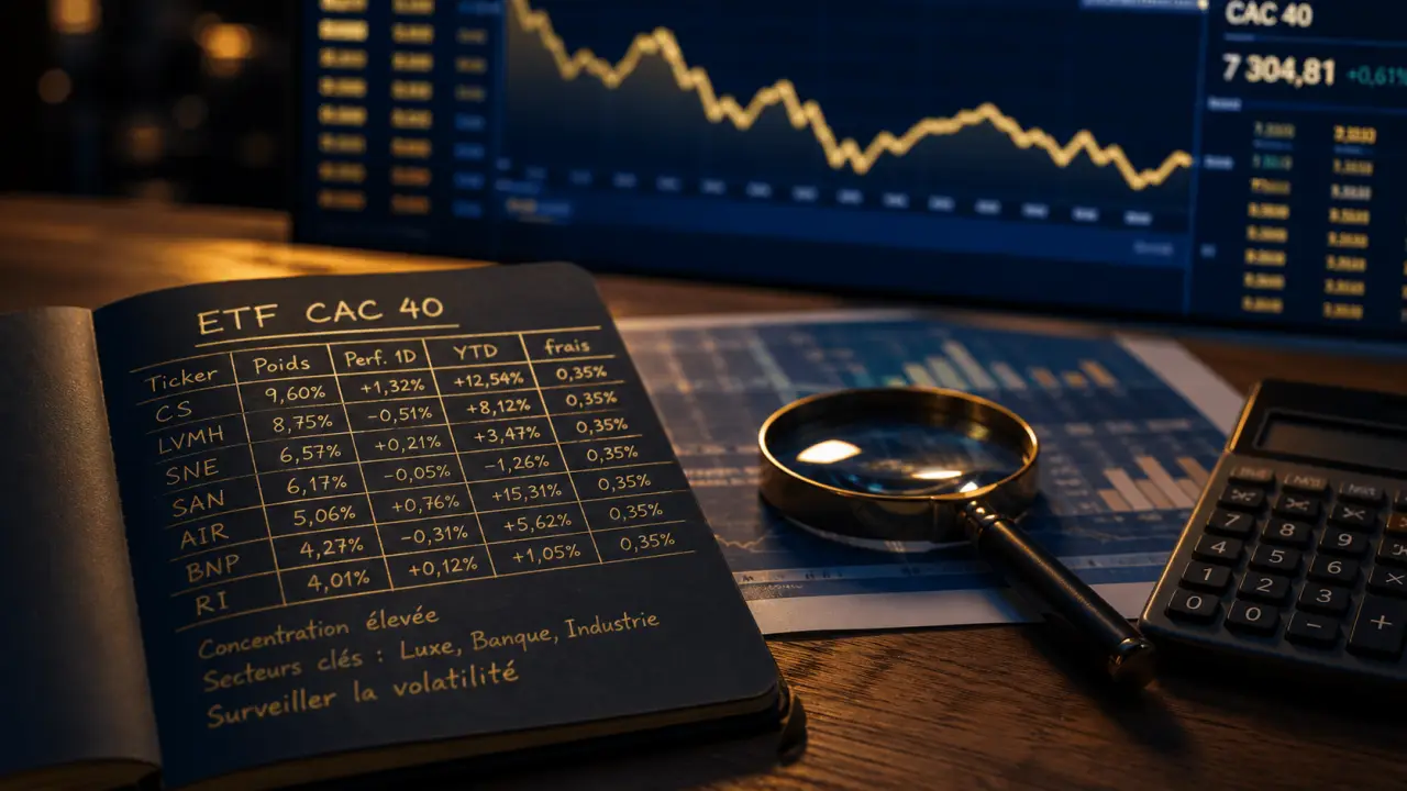 Meilleur ETF CAC 40 : frais et PEA