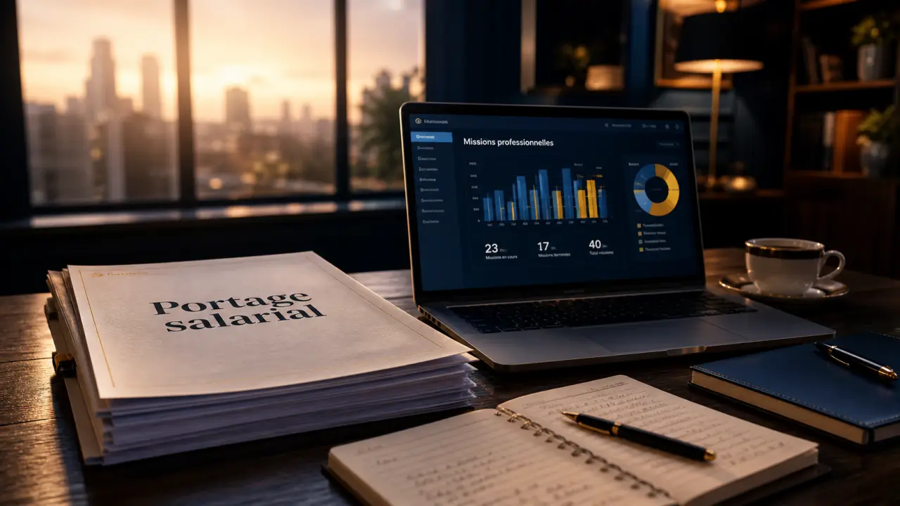 Profil portage salarial : expert autonome et missions claires sur bureau