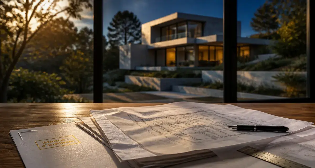 Qu’est ce qu’une maison d’architecte : plans d’architecte et maison sur mesure