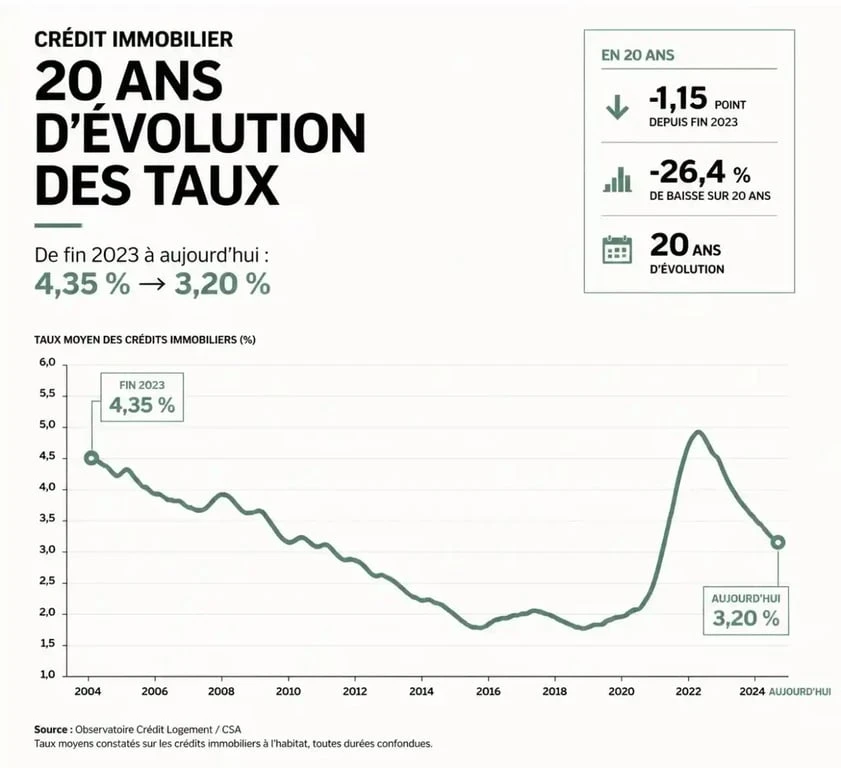 Évolution des taux de crédit immobilier influençant les prix immobilier Paris 2025