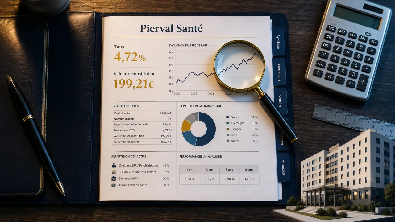 SCPI pierreval séniors : rendement réel et valorisation Pierval Santé