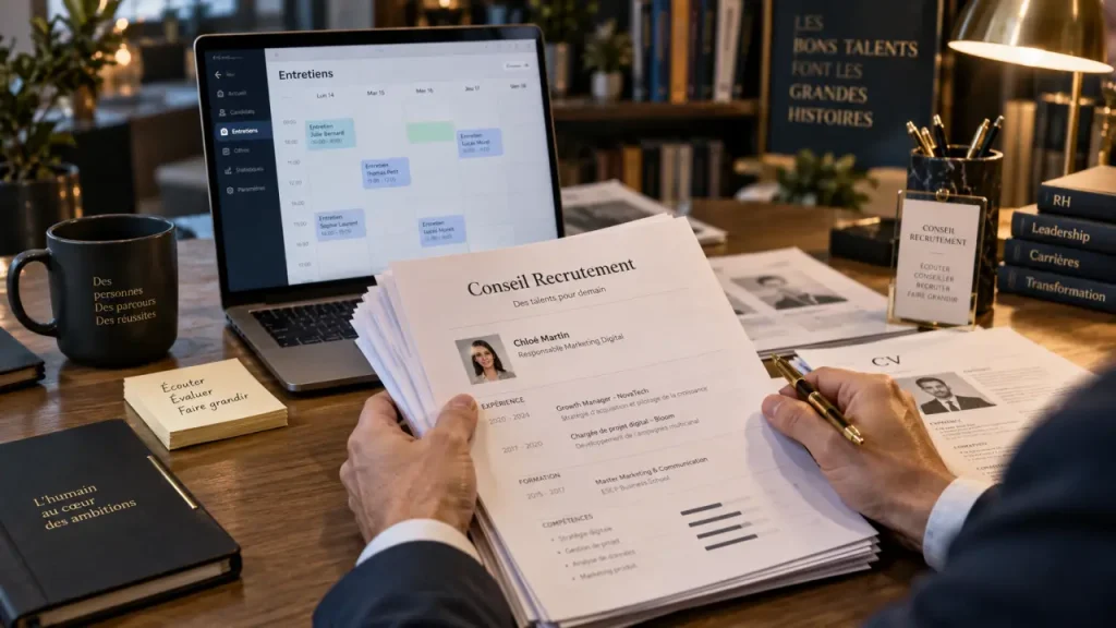 Le conseil en recrutement sécurise les postes clés quand une annonce ne suffit pas